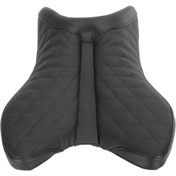 Sitz Spur-Ls W/hinten Abdeckung - Solo Sitz Gel-Channel - Spur Ls Front Leather|Saddlegel™ Plain schwarz