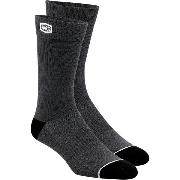 Sock Solid Gy Lg/XL