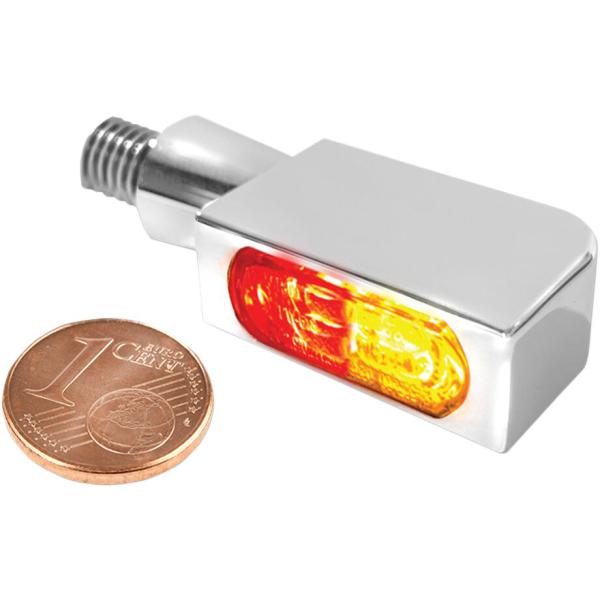 Trns Blokk Micro 3in1 C - Turn-Blinkleuchte 3-In-1 Blokk-Line Micro Led Beleuchtung Chrome