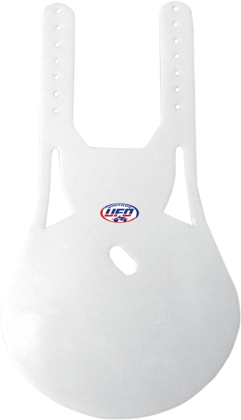 Uni Fr Oval Plate Wh - Oldtimer Uni Front Oval Plate (76-83) White