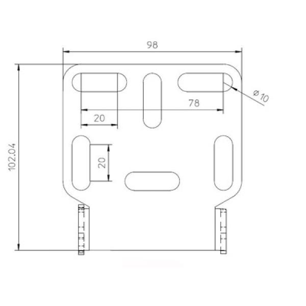 Universal Halter Typ 2, schwarz