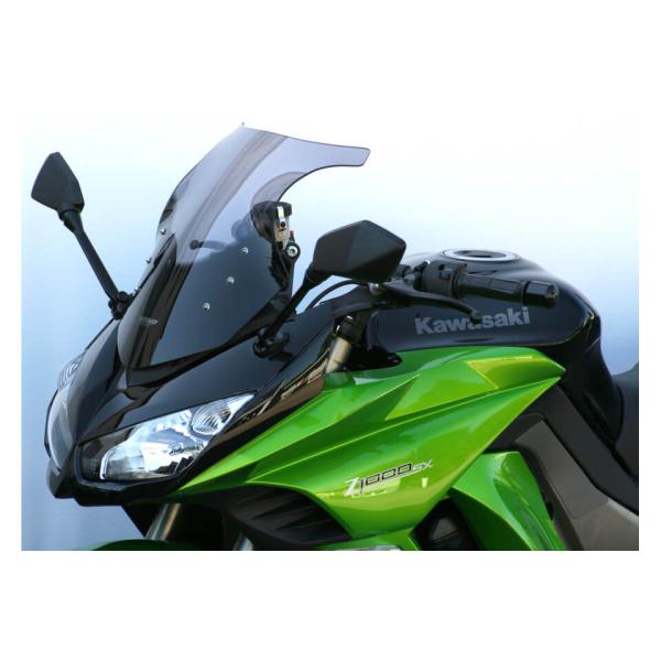 Verkleidungsscheibe, KAWASAKI Z 1000 SX, 11 - 16, schwarz, Originalform OM