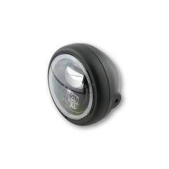 5 3/4 Zoll LED-Scheinwerfer PECOS TYP 7 mit Standlichtring, schwarz matt