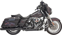 Auspuff Undr 4 09-16 Bk - Auspuff True-doppel Down Under Straight schwarz