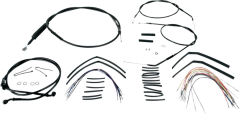 Bar Install Kit 04-06xl 14 - Kabel Kit 14" schwarz Vinyl Edelstahl Lenker W/O Abs