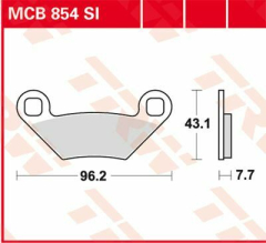 Bremse Unterlage Sinter Offroad - Bremse Unterlage Si Sinter Offroad