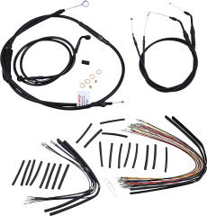 Control Kit 12 T 07-13 XL - Kabel Kit 12" schwarz Vinyl Edelstahl T-Bar W/O Abs