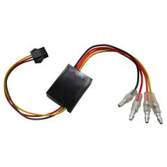 Ersatz-Elektronikbox 1 für Rück-, Bremslicht, Blinker BLAZE, Stecker schwarz