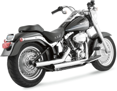 Exh St-Shts 86-11 Fx/Flst - Auspuff Straightshots Chrome