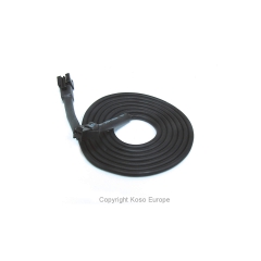 KOSO Kabel fuer Temperatursensor 1 Meter, schwarzer oder weisser Stecker