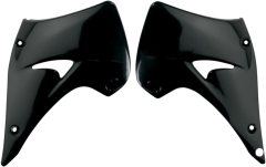 K&uuml;hlerabdeckungen Kx 03-08 schwarz - K&uuml;hlerh&uuml;lse Covers Kawasaki Kx125/250 schwarz