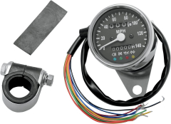 Mechanischer 2,4" Mini Tachometer mit LED-Anzeigenl&auml;mpchen