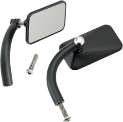 Spiegels Rect Hd schwarz Pr - Pair Of Utility Rectangular Spiegels With Perch Mounts schwarz