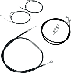 Standard Bowdenzug-/Bremsleitungsset aus schwarzem Vinyl