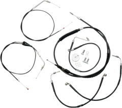 Standard Bowdenzug-/Bremsleitungsset aus schwarzem Vinyl