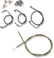 Standard Edelstahlflex-Bowdenzug-/Bremsleitungsset