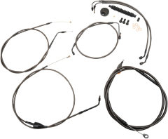 Standard Midnight Stahlflex-Bowdenzug-/Bremsleitungsset