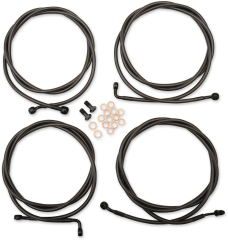 Standard Midnight Stahlflex-Bowdenzug-/Bremsleitungsset