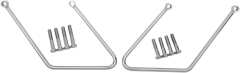 Verchromte Satteltaschenhalter